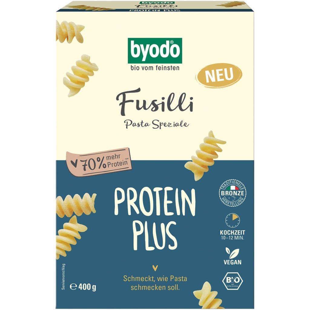 Fusilli Protein Plus, eco - Byodo