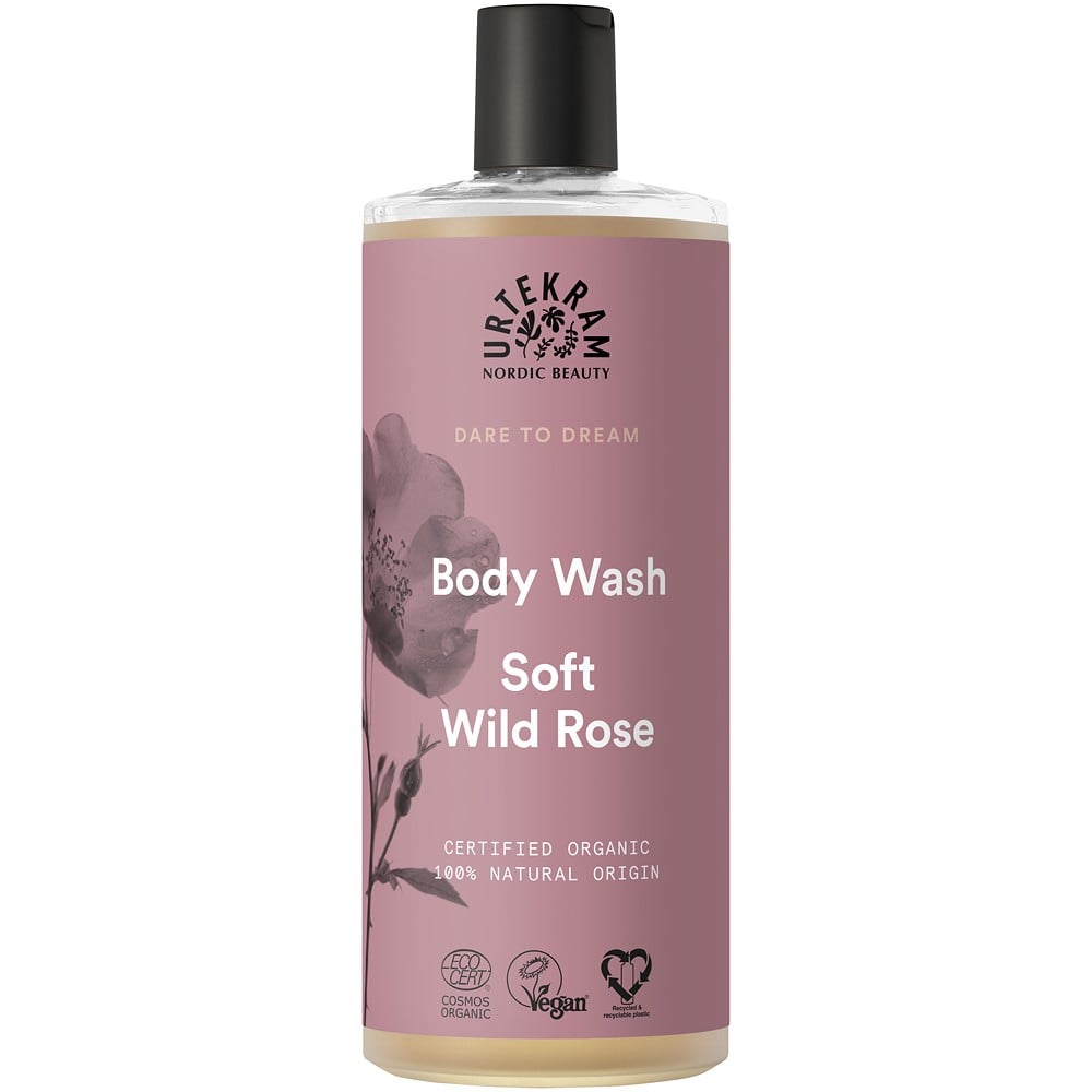 Gel de dus cu trandafir salbatic si aloe vera - Urtekram