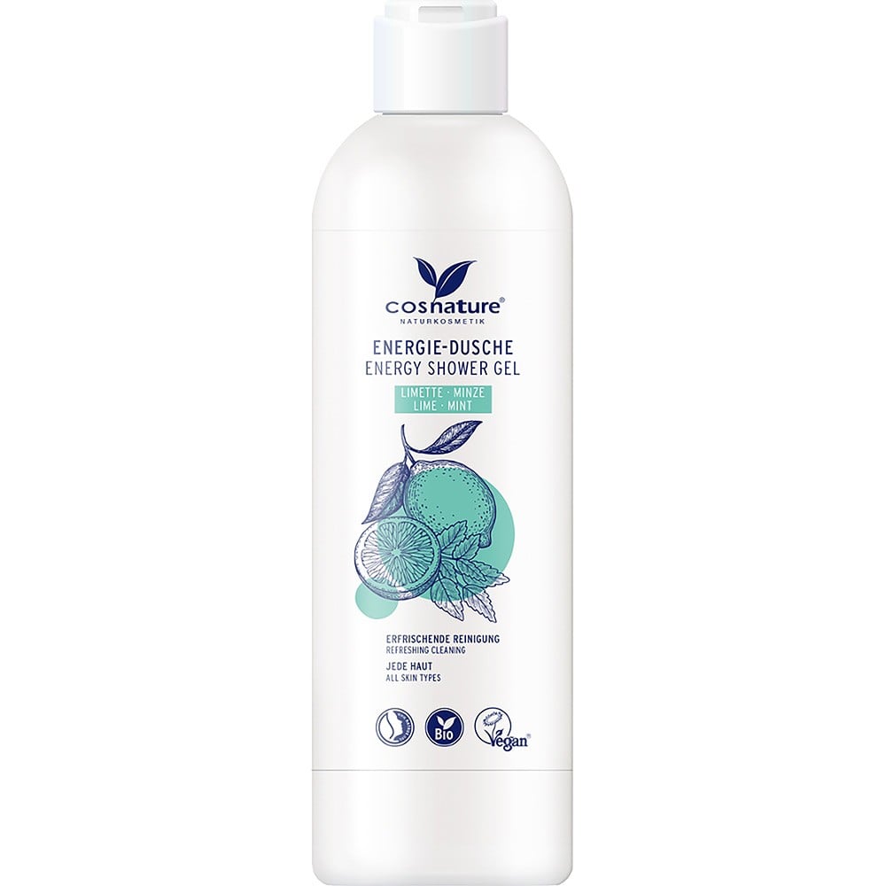 Gel de dus Energy cu lime bio si menta - Cosnature