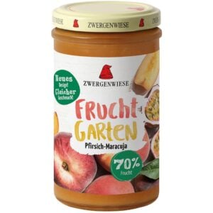 Gem de piersici si maracuja indulcit cu nectar de agave fara gluten, eco - Zwergenwiese