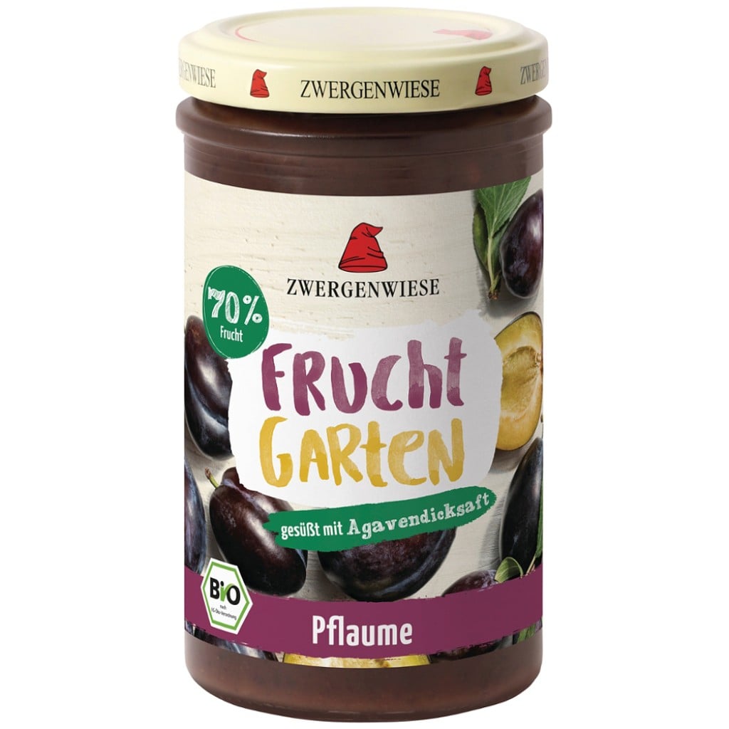 Gem de prune indulcit cu nectar de agave fara gluten, eco - Zwergenwiese