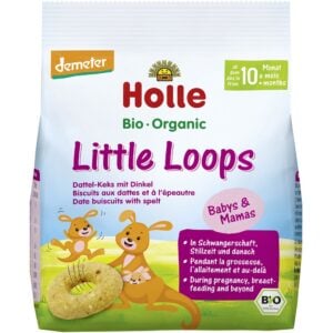 Gustare din spelta cu curmale pentru copii 10 luni demeter, eco - Holle