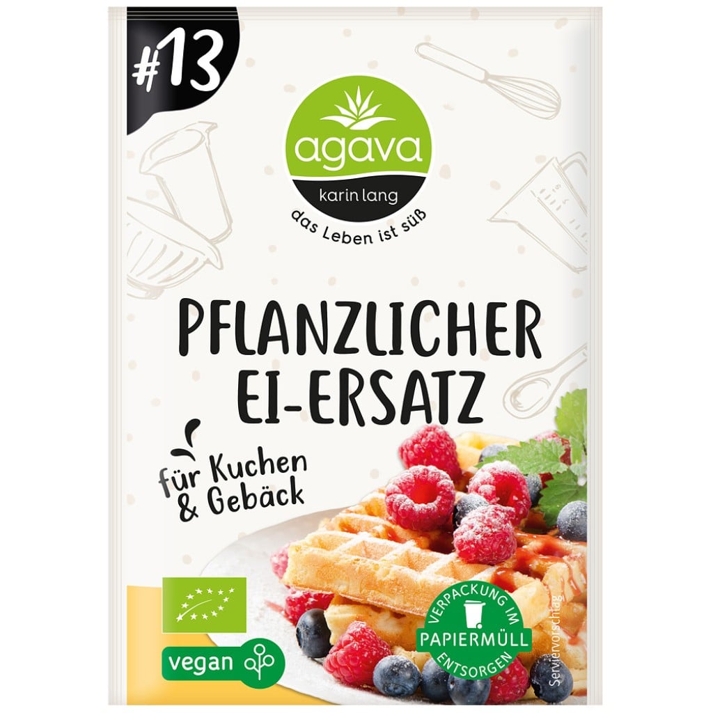 Inlocuitor vegan pentru oua fara  gluten, eco - Agava Karin Lang