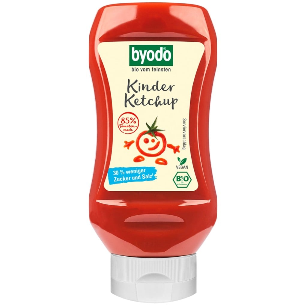 Ketchup pentru copii cu 85% tomate fara gluten, eco - Byodo