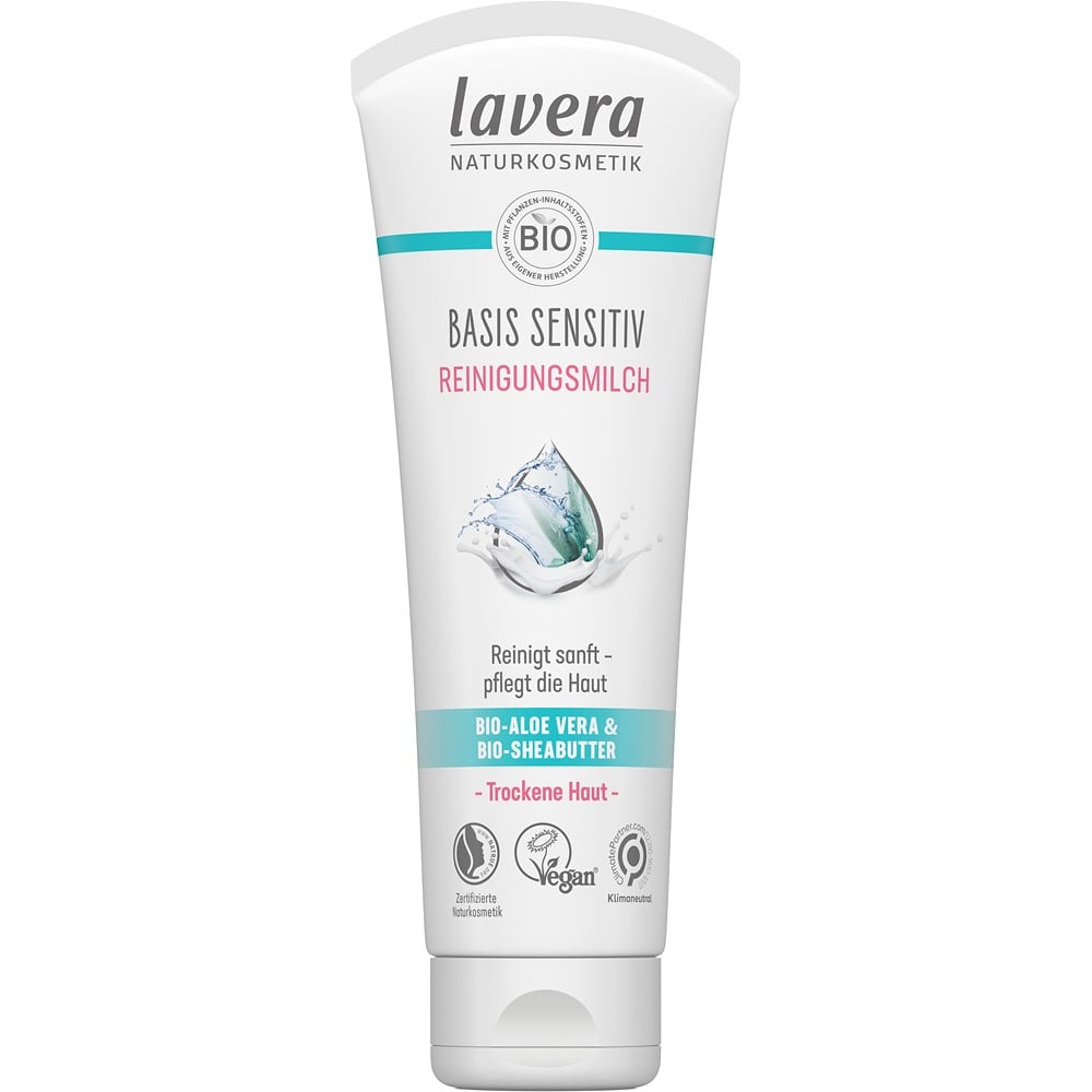 Lapte demachiant cu aloe vera bio si unt de shea bio pentru piele uscata sensitiv - Lavera