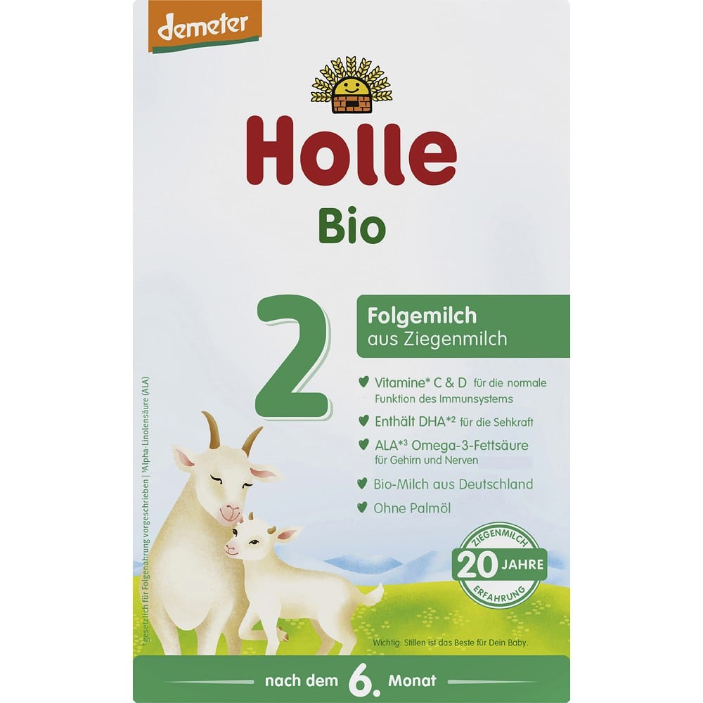 Lapte praf de capra pentru sugari 6 luni Formula 2, eco - Holle