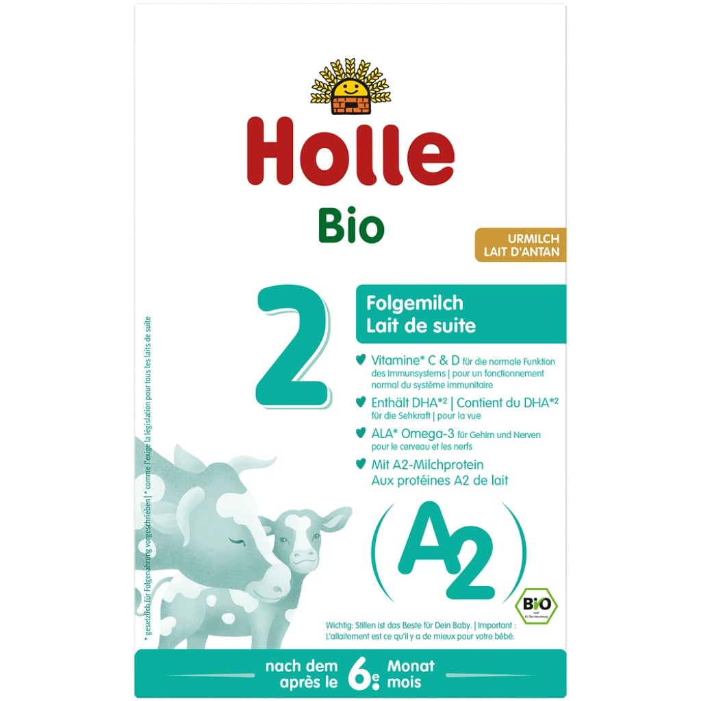 Lapte praf de vaca A2 pentru sugari 6 luni Formula 2, eco - Holle