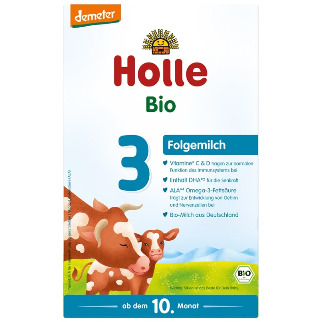 Lapte praf de vaca pentru sugari 10 luni Formula 3 demeter, eco - Holle