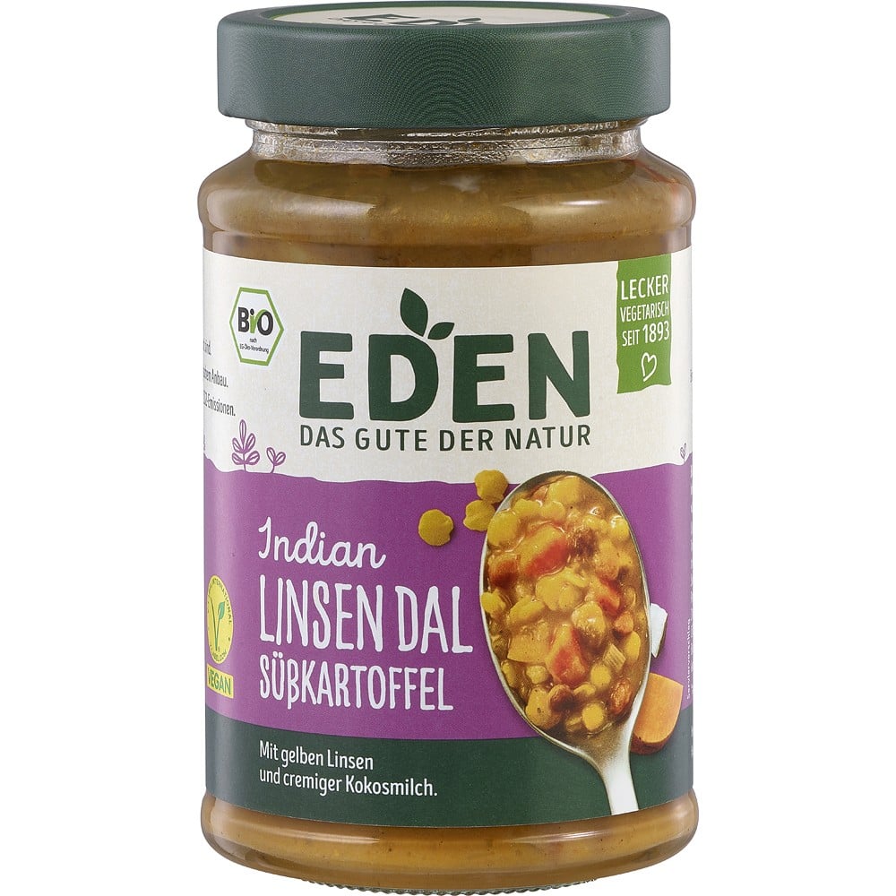 Linte Dal in stil Indian cu cartof dulce, eco - Eden