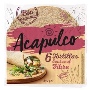 Lipii tortilla cu tarate de grau 6 buc, eco - Acapulco