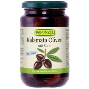 Masline Kalamata violet cu samburi in saramura, eco - Rapunzel