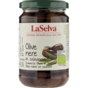 Masline negre cu samburi in saramura, eco - LaSelva