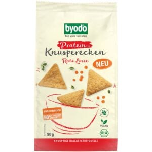 Mini Crackers proteici cu linte rosie fara gluten, eco - Byodo