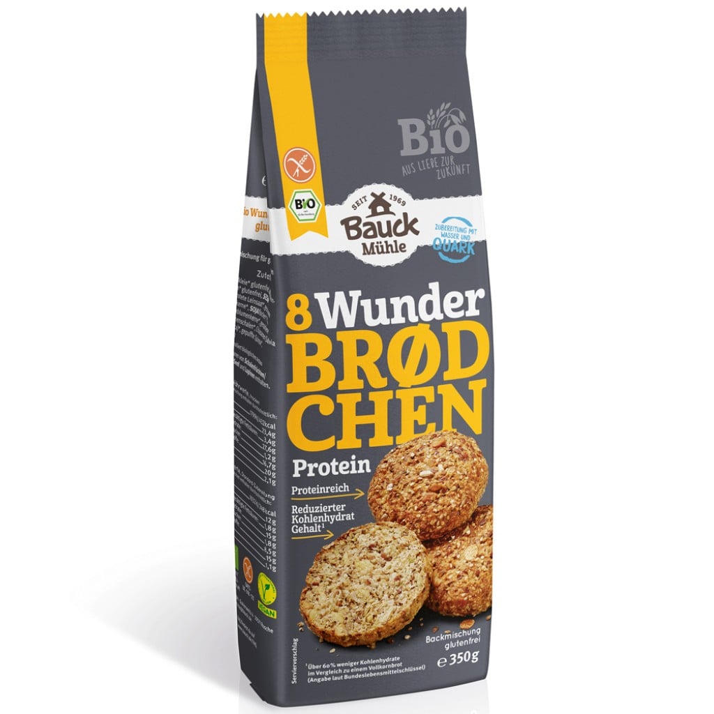 Mix de faina pentru chifle proteice fara gluten, eco - BauckHof
