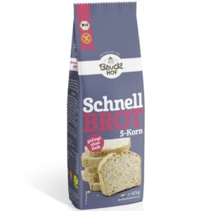 Mix din 5 cereale pentru paine rapida fara gluten, eco - BauckHof