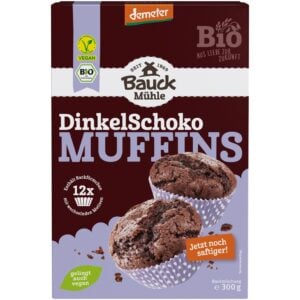 Mix din spelta pentru muffins cu ciocolata Demeter, eco - BauckHof