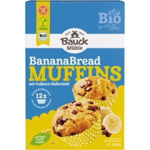 Mix pentru muffins Banana Bred fara gluten, eco - BauckHof