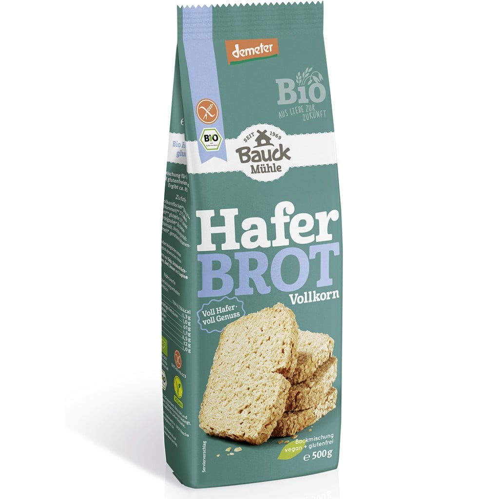 Mix pentru paine din ovaz integral fara gluten, eco - BauckHof