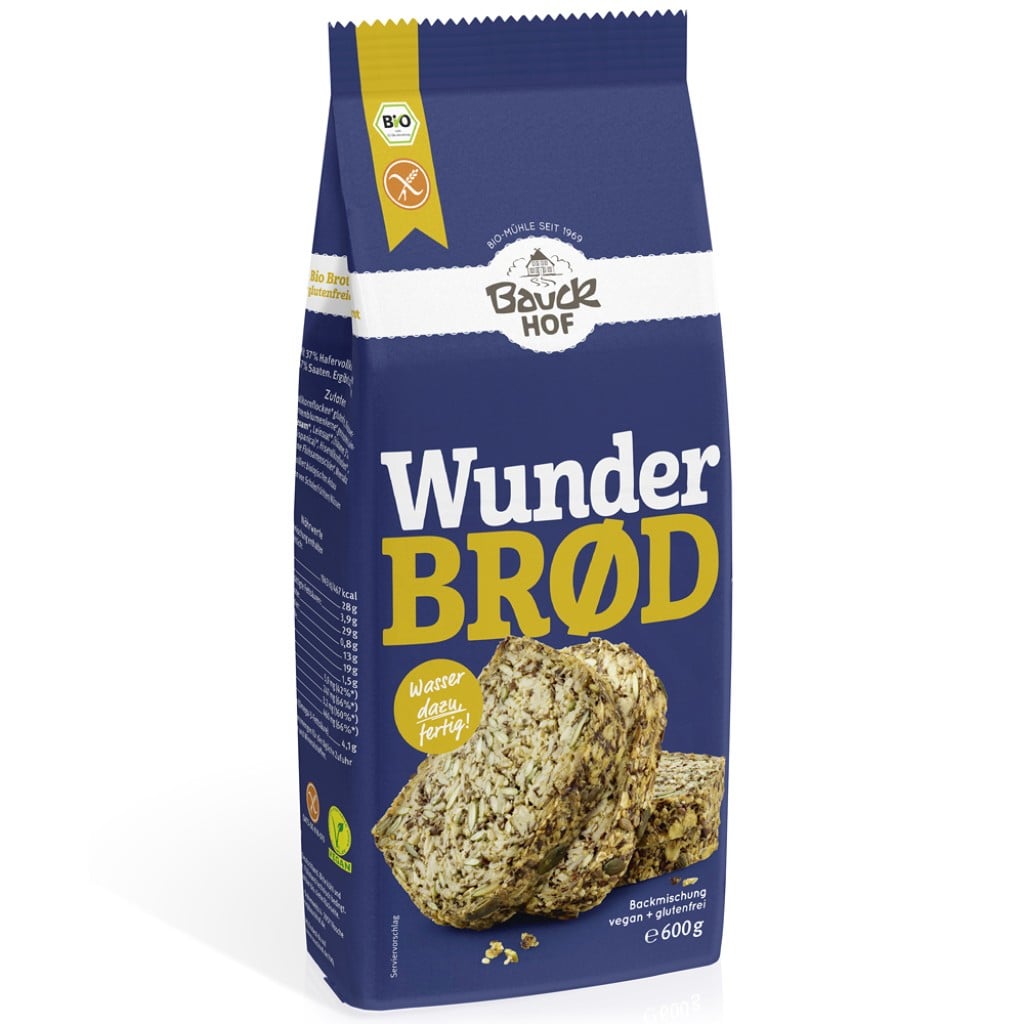 Mix pentru paine integrala cu seminte fara gluten, eco - BauckHof