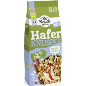 Musli crocant cu ovaz mere si scortisoara fara gluten, eco - BauckHof