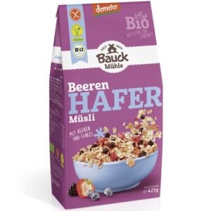 Musli cu ovaz cu fructe de padure fara gluten, eco - BauckHof