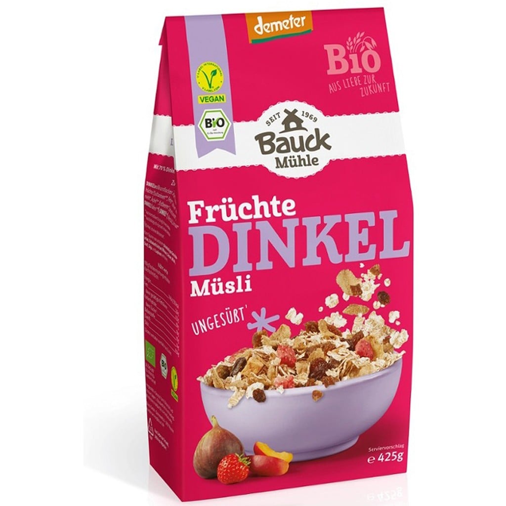 Musli de spelta cu fructe neindulcit, eco - BauckHof