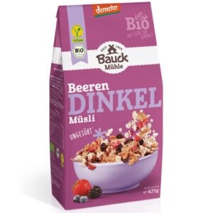 Musli din spelta cu fructe de padure vegan demeter, eco - BauckHof