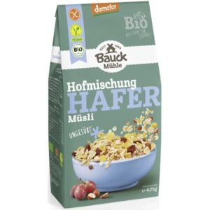 Musli neindulcit cu ovaz stafide si alune fara gluten demeter, eco - BauckHof