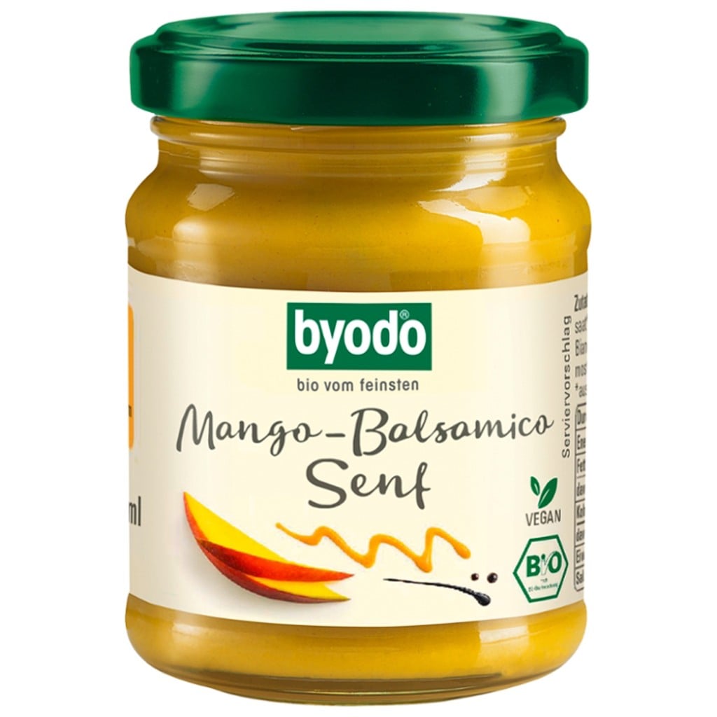 Mustar cu mango si otet balsamic fara gluten, eco - Byodo