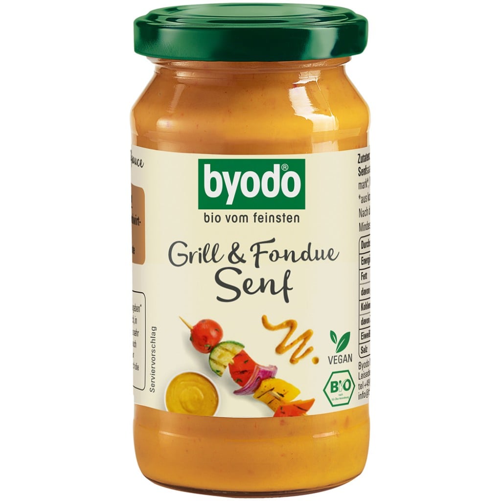Mustar pentru gratar si fondue fara gluten, eco - Byodo
