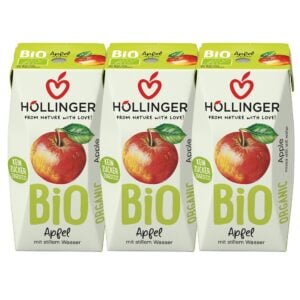 Nectar de mere cu pai 3x200ml, eco - Hollinger