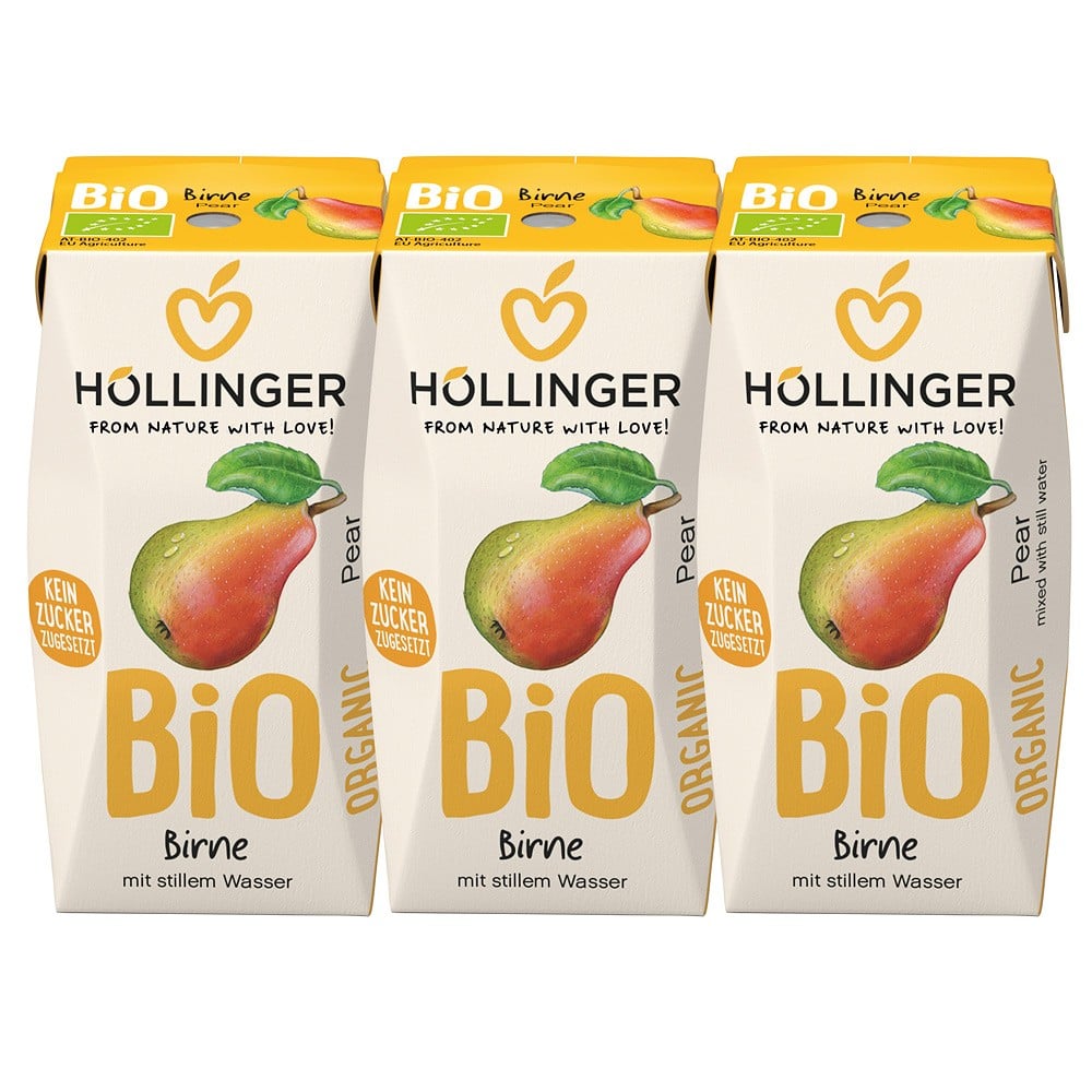 Nectar de pere cu pai 3x200ml, eco - Hollinger