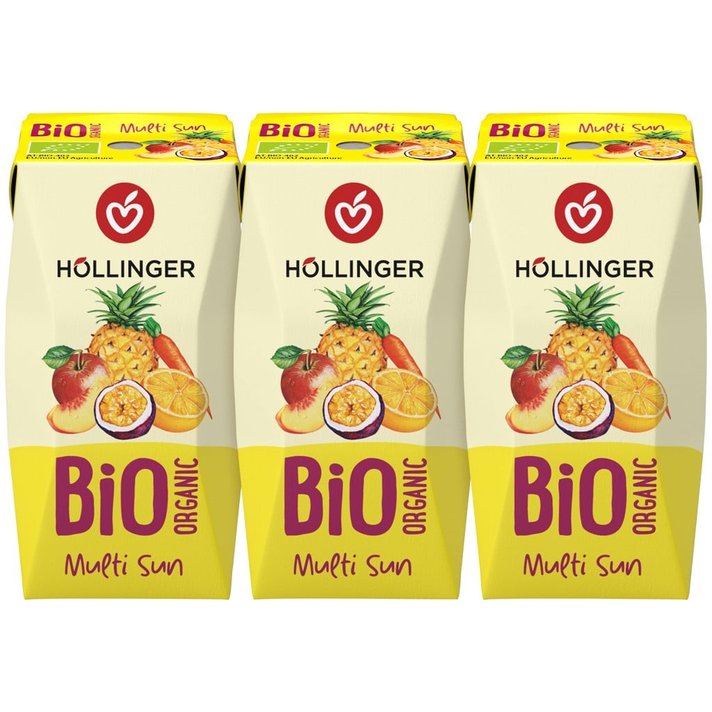 Nectar multi sunrise cu pai 3x200ml, eco - Hollinger