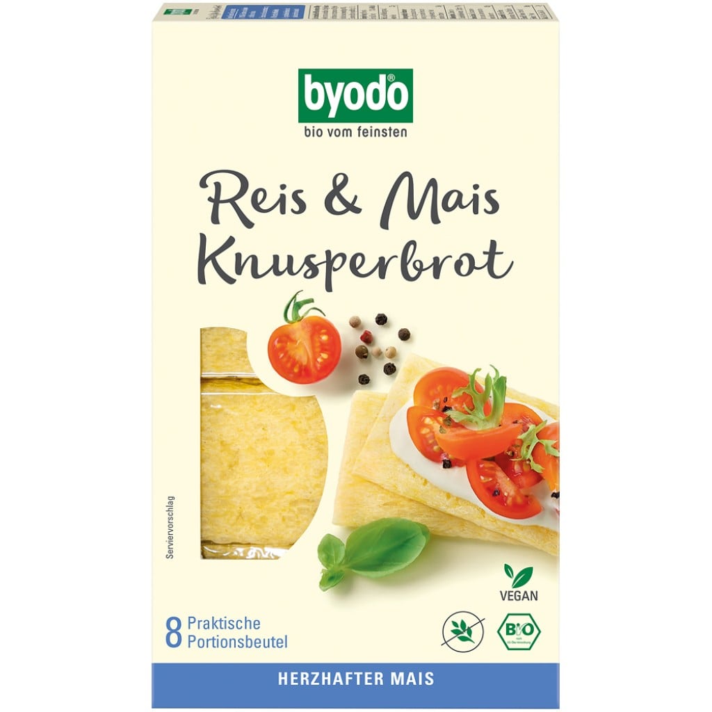Paine crocanta cu orez si porumb fara gluten, eco - Byodo