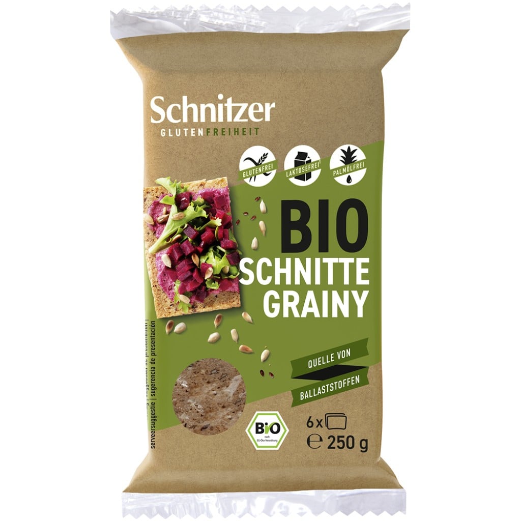 Paine cu seminte 6 felii fara gluten, eco - Schnitzer