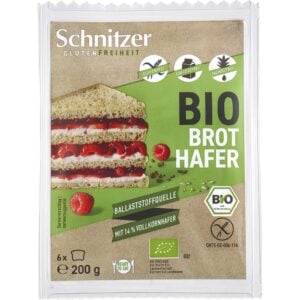 Paine din faina integrala de ovaz si fulgi de ovaz 6 felii fara gluten, eco - Schnitzer