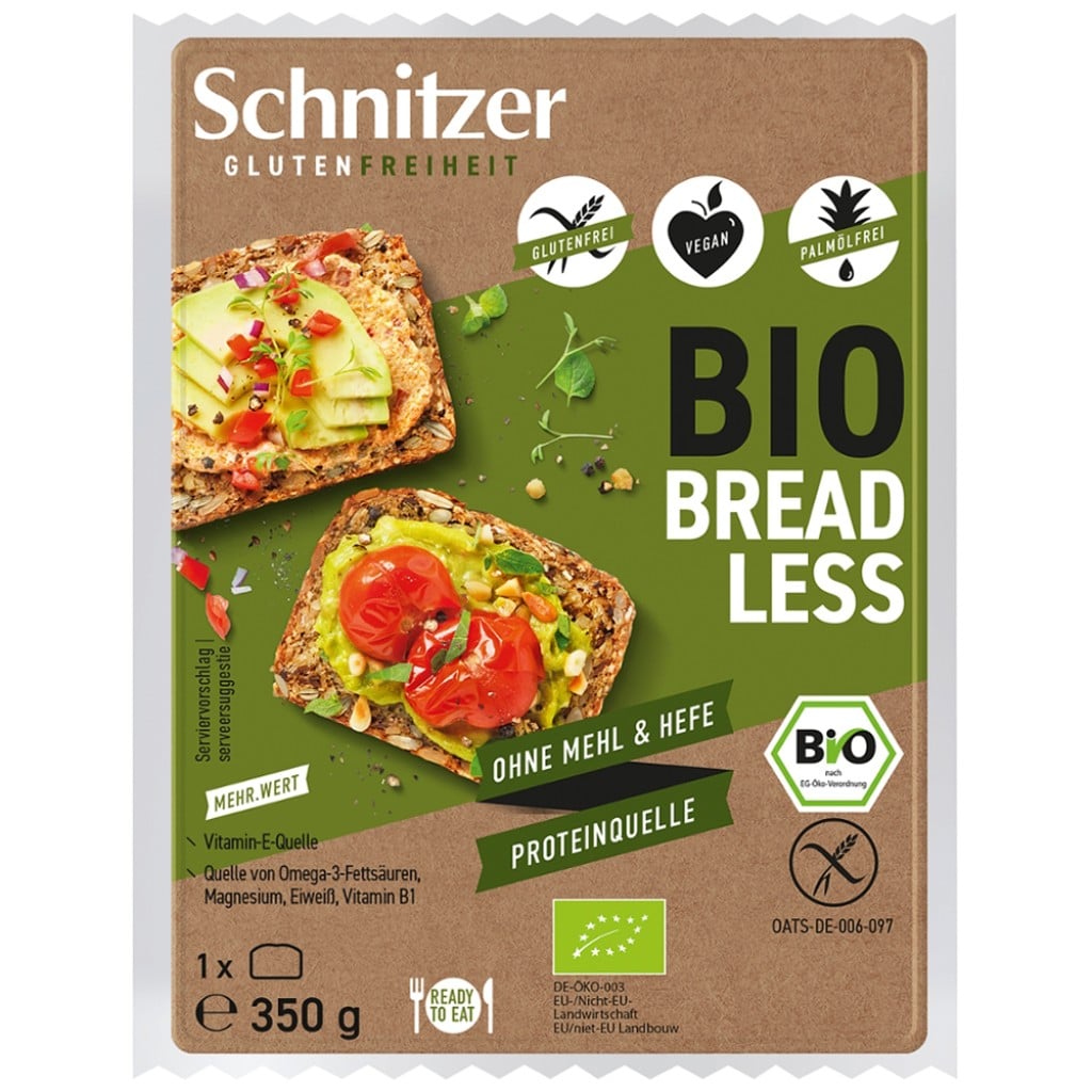Paine din seminte fara gluten si drojdie, eco - Schnitzer