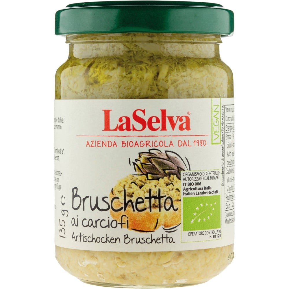 Pasta de anghinare pentru bruschete, eco - LaSelva