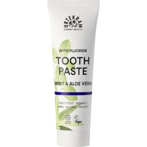 Pasta de dinti cu menta aloe vera  si fluor - Urtekram