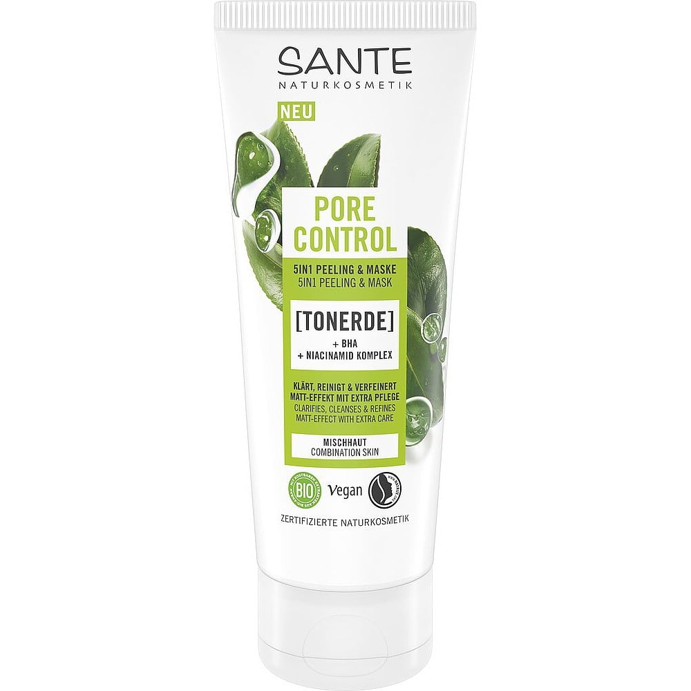 Peeling si masca Pore Control 5 in1 cu BHA si niacinamida - Sante