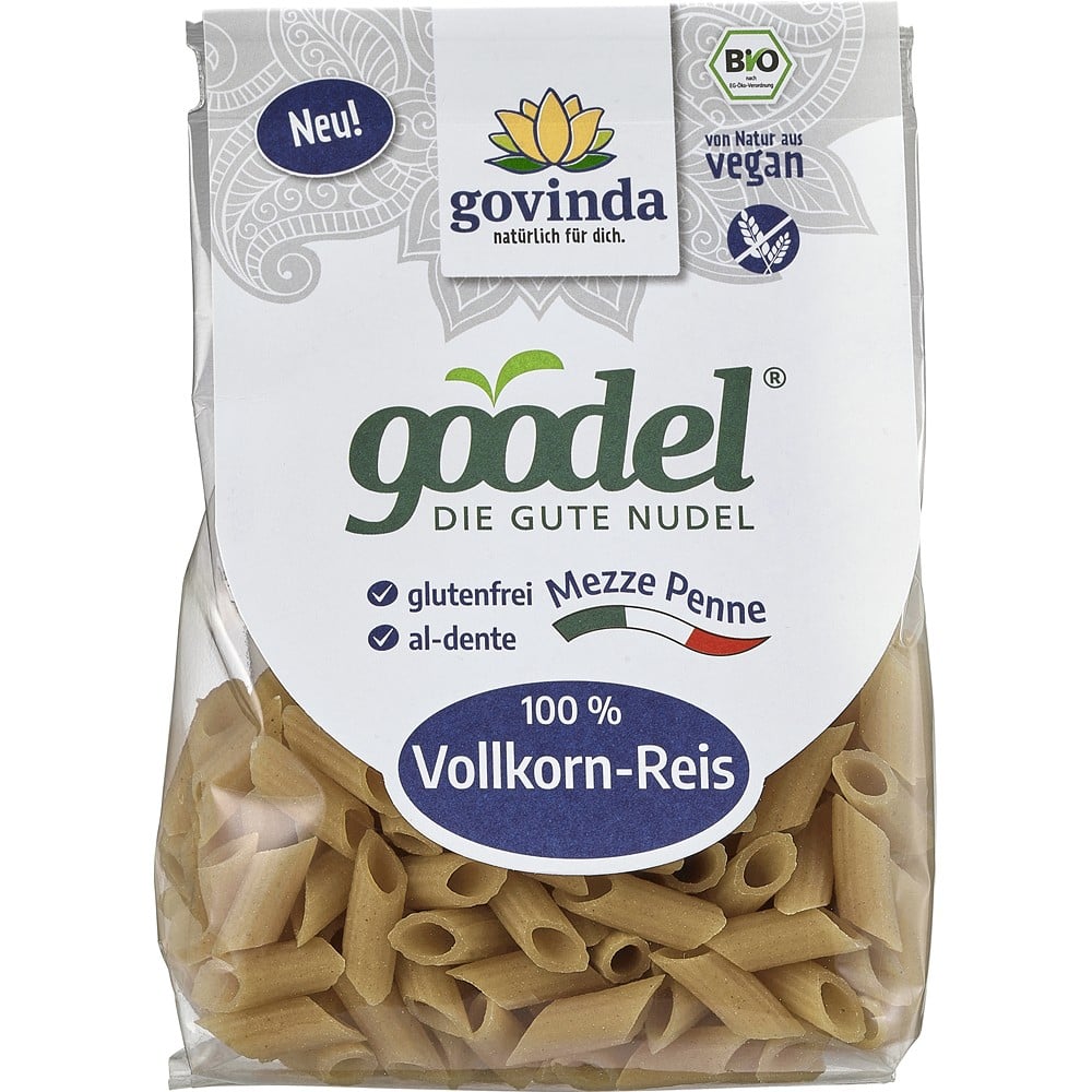 Penne din orez integral fara gluten, eco - Govinda