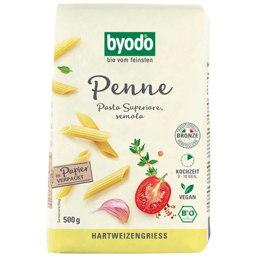 Penne semola, eco - Byodo
