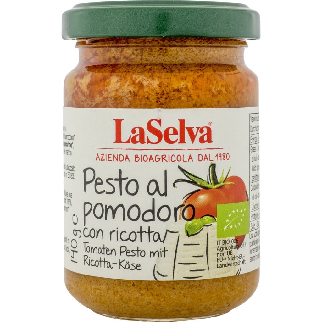 Pesto rosso cu ricotta, eco - LaSelva