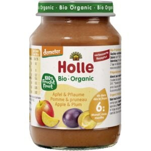 Piure de  mere si prune pentru copii  6 luni fara gluten, eco - Holle