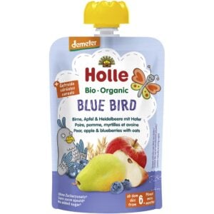Piure de pere mere afine si ovaz pentru copii 6luni, eco - Holle