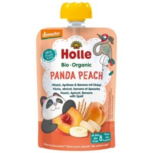 Piure de  piersici caise si banane cu spelta pentru copii  8 luni, eco - Holle