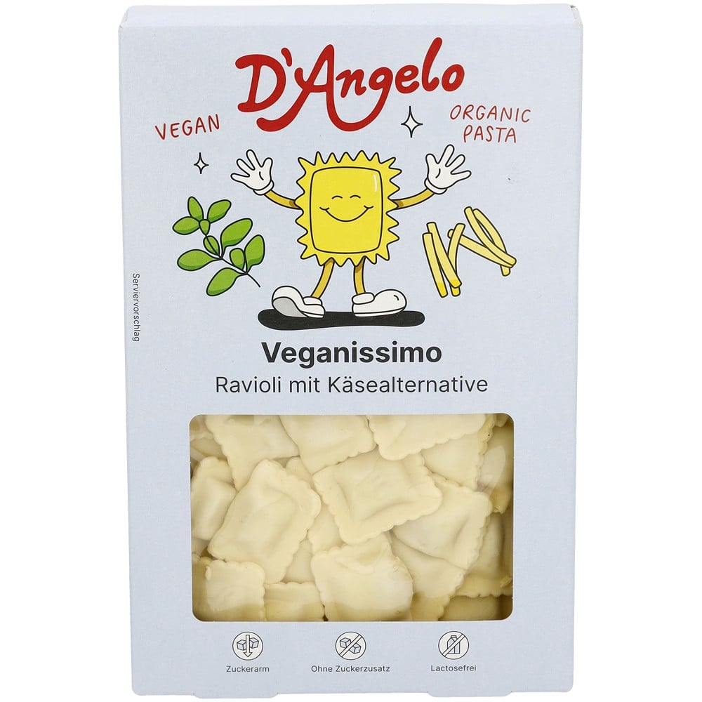 Ravioli vegani cu alternativa de branza, eco - DAngelo