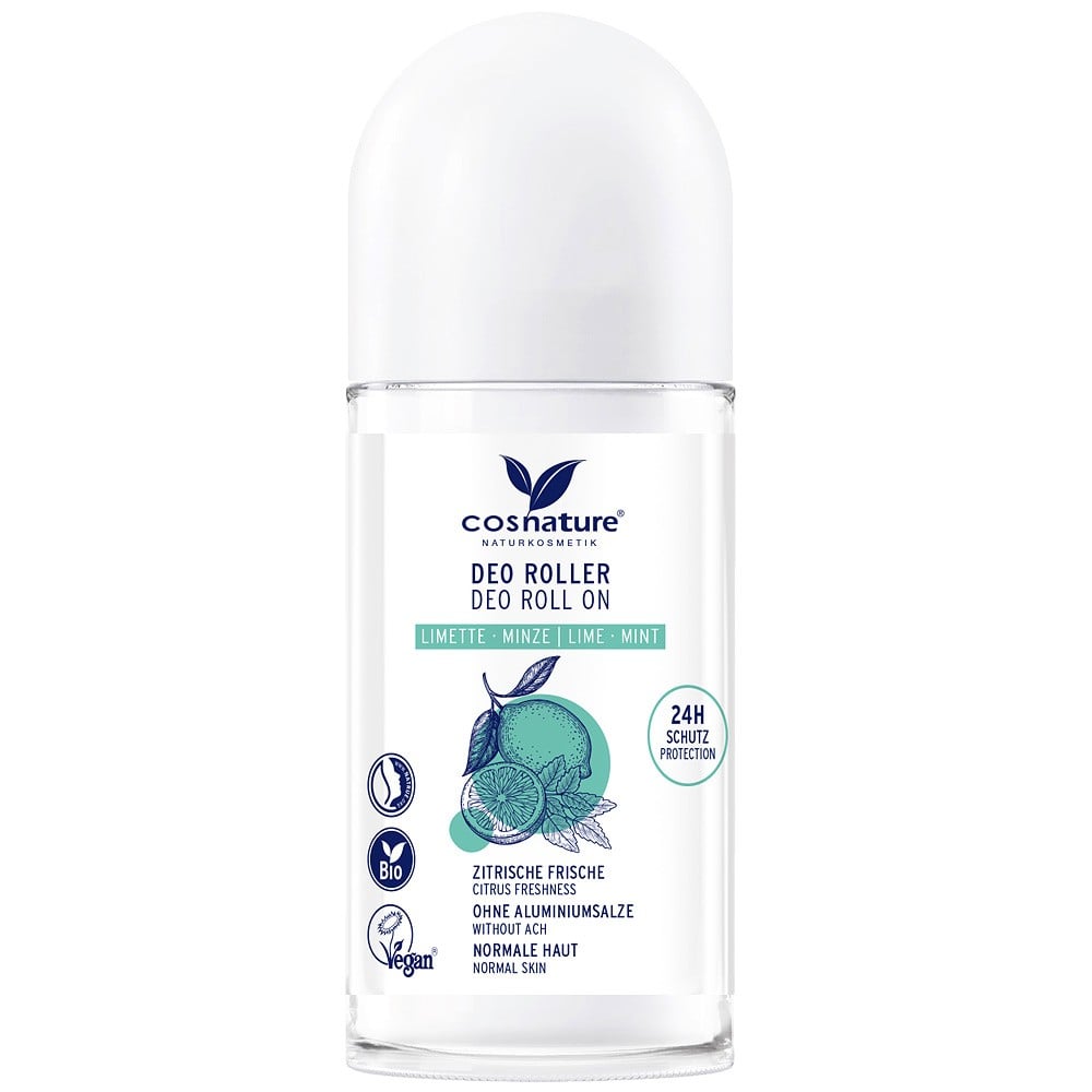 Roll-on cu lime bio si menta fara aluminiu - Cosnature