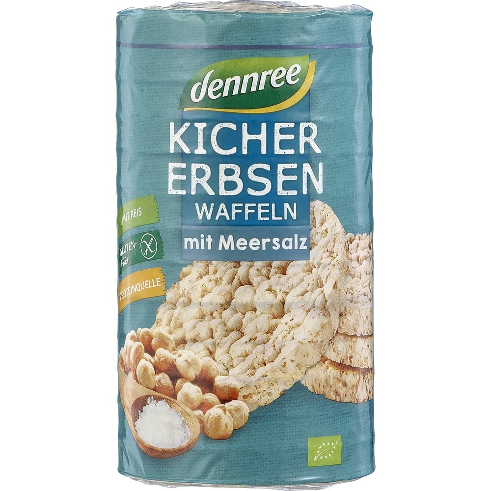 Rondele din naut si orez cu sare de mare fara gluten, eco - Dennree
