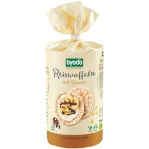 Rondele din orez expandat si susan fara gluten, eco - Byodo